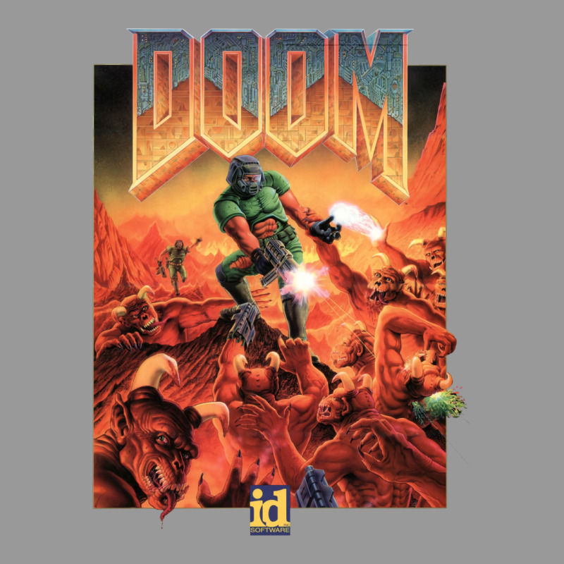 Doom 1993 Poster Pc Fps Vintage Hoodie by lanVoArt | Teevron