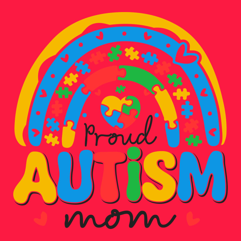 Proud Autism Mom Rainbow Zipper Hoodie by CowhideDigitalArt | Teevron