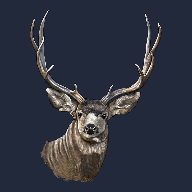 Mule Buck Deer Head Premium Sweatshirt by LillyAllenDesigns | Teevron