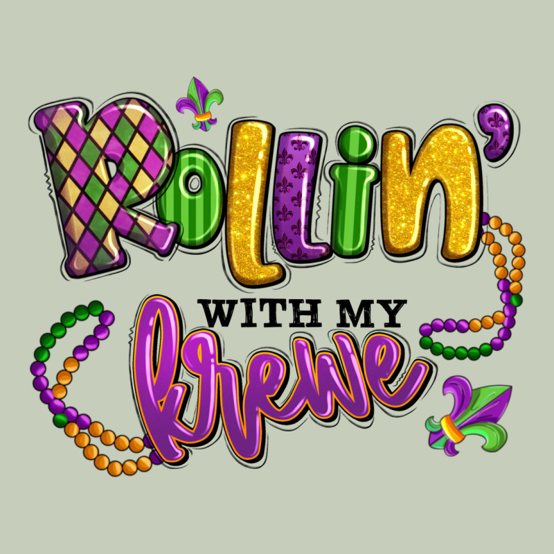 Rollin' With My Krewe Mardi Gras Ladies Tee by LillyAllenDesigns | Teevron