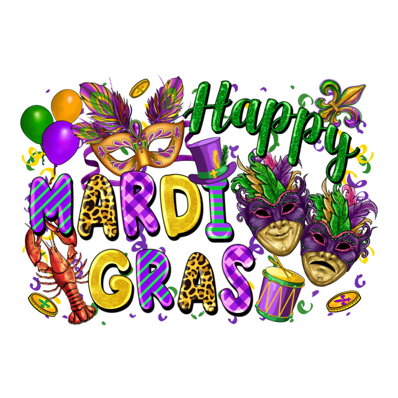 Happy Mardi Gras Premium Hoodie by FaDigitalArtStudio | Teevron