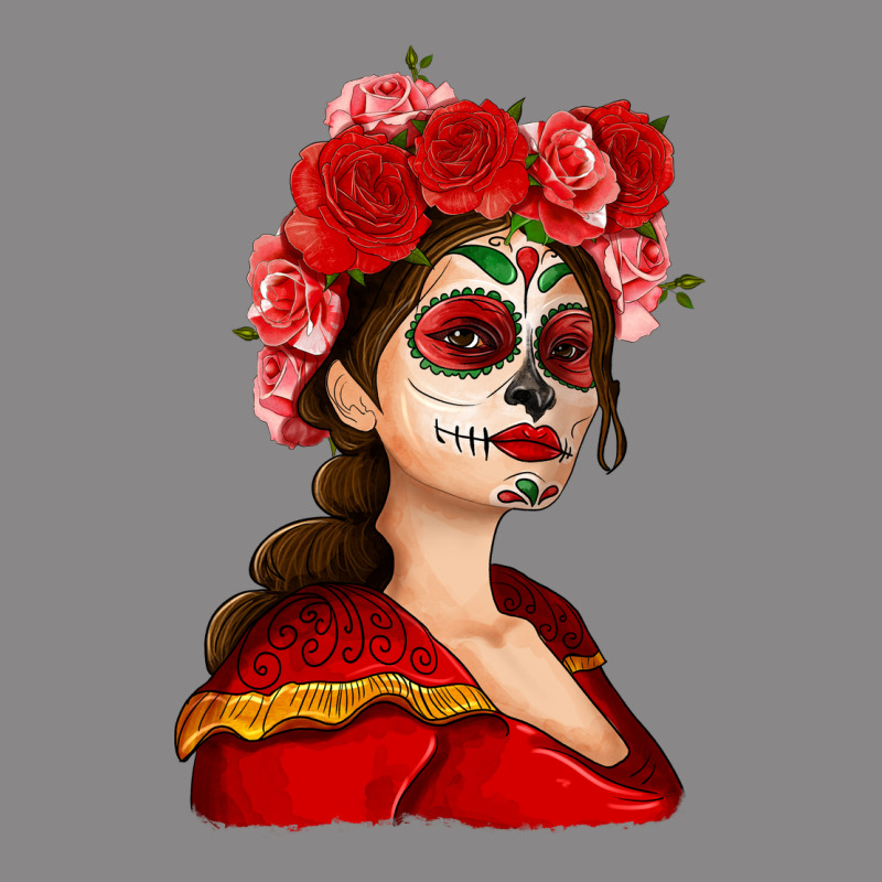Sugar Skull Girl Vintage Tee by NancyCooperArtShop | Teevron