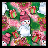 Cute Snowman And Gift Box With Leopard Seamless Pattern Bbs Heavy Core Tee | Teevron
