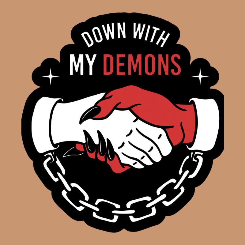 Awesome Down With My Demons  For Gift Adult And Kids Men Women  2021 Heavyweight Hoodie by lanVoArt | Teevron