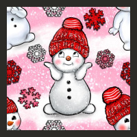 Cute Snowman And Snow Flakes Seamless Pattern Bbs Heavy Core Tee | Teevron