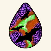 Halloween Bat  Teardrop Premium Hoodie | Teevron