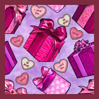 Valentines Day Gift Box And Cookie Seamless Pattern Premium Hoodie | Teevron