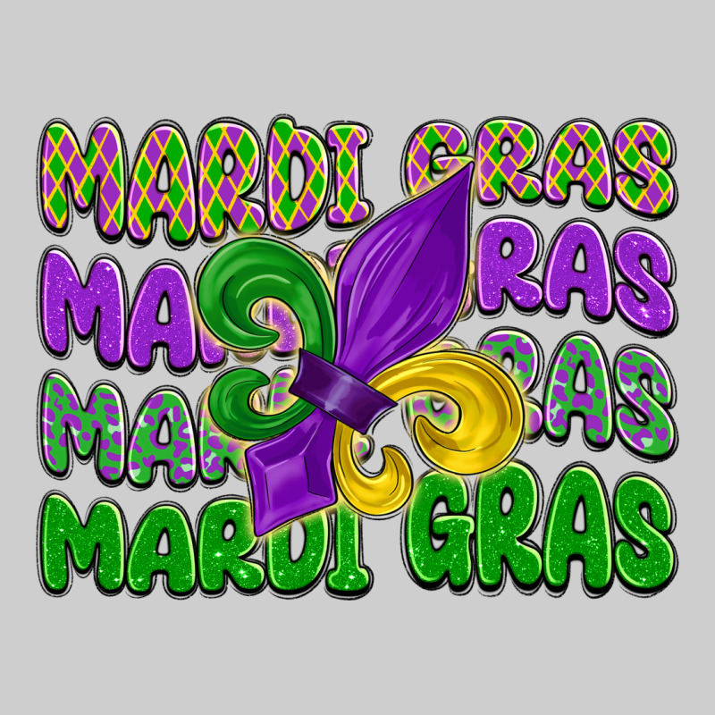 Mardi Gras With Fleur De Lis Premium Tee by LillyAllenDesigns | Teevron