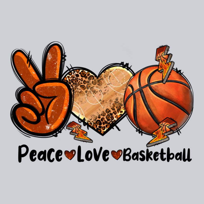 Peace Love Basketball Heavyweight Sweatshirt by FaDigitalArtStudio | Teevron