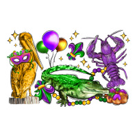 mardi gras pelican alligator and crawfish | Teevron