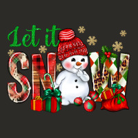 Let It Snow With Snowman Heavy Core Tee | Teevron