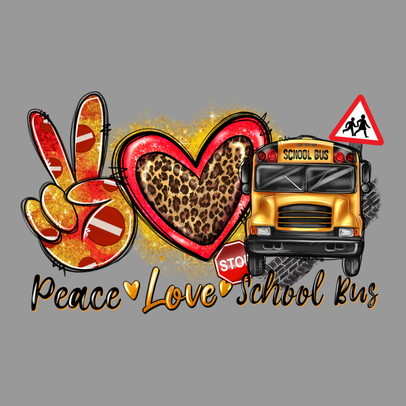 Peace Love School Bus Vintage Hoodie by texasbilliewilder | Teevron