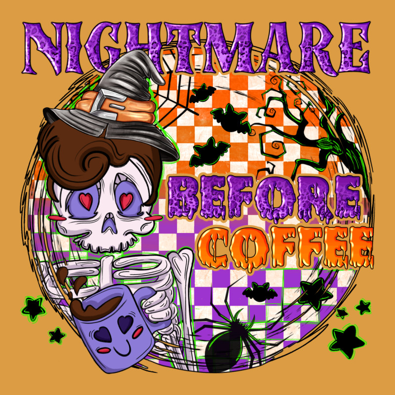 Nightmare Before The Coffee Halloween Urban Heavy Tee by NancyCooperArtShop | Teevron