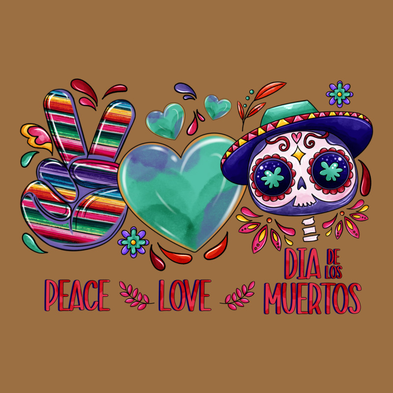 Peace Love Dia De Los Muertos Vintage Tee by NancyCooperArtShop | Teevron