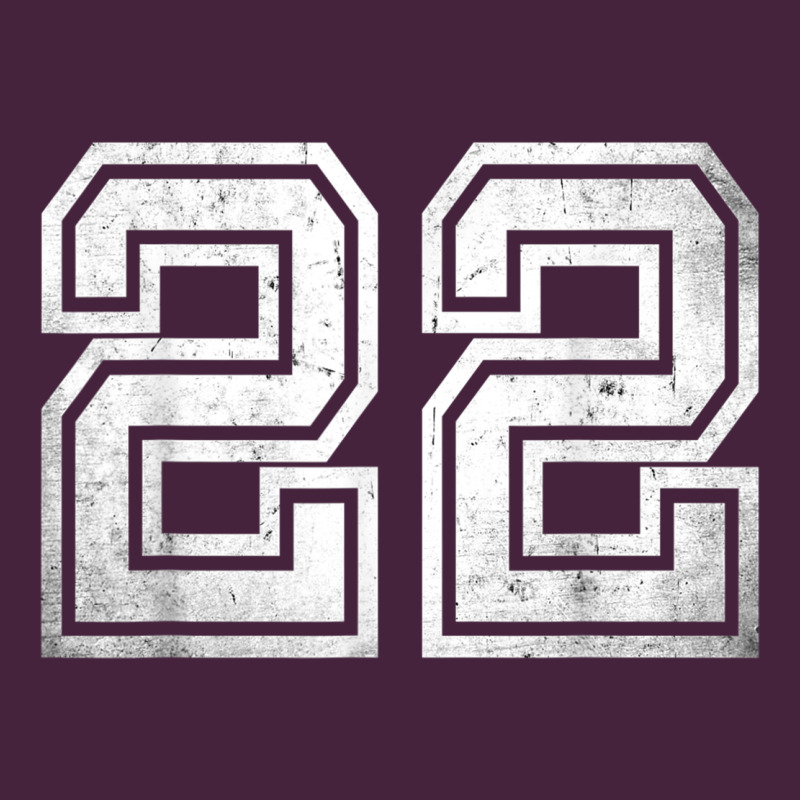 Number 22 Sports Jersey Lucky No. Birthday Age Vintage Premium Tee by tuanDangUi | Teevron