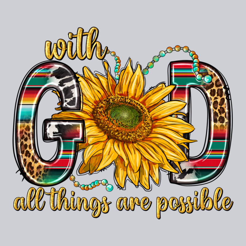 With God All Things Are Possible With Sunflower Bbs Heavyweight Sweatshirt by BundleAndBundleShop | Teevron