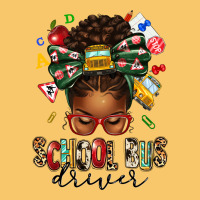 School Bus Driver Afro Messy Bun Vintage Hoodie | Teevron