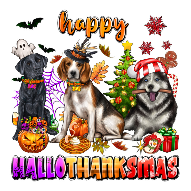 Happy Hallothanksmas Dogs Urban Heavy Tee by texasbilliewilder | Teevron