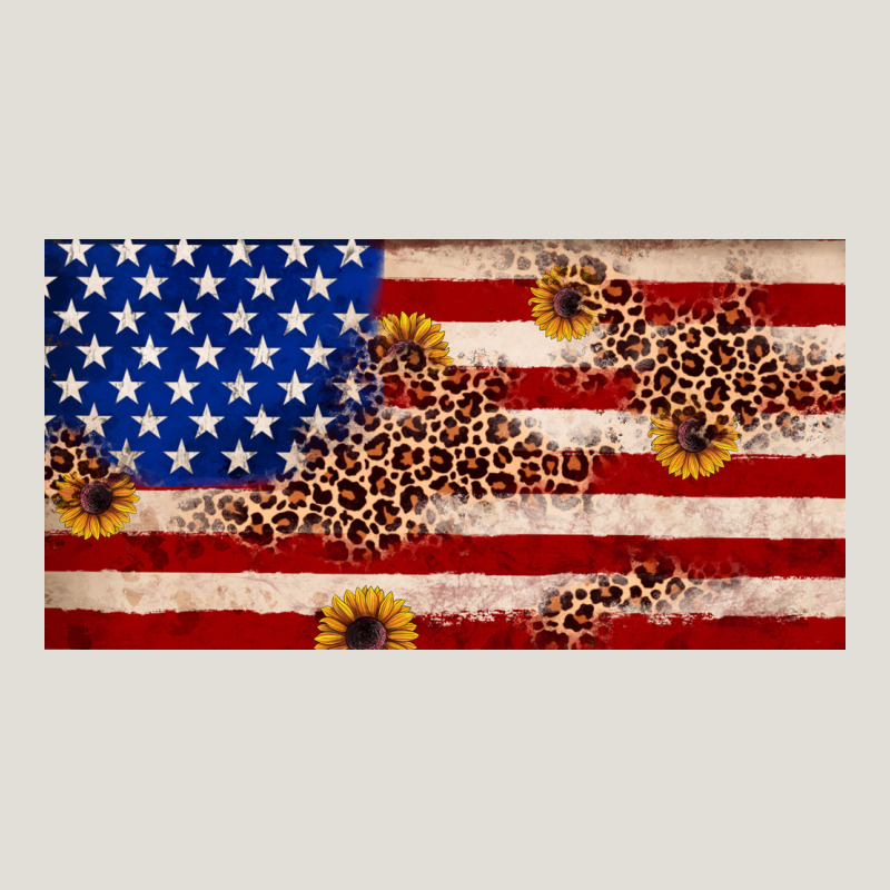 American Flag Leopard Sunflower Heavy Core Tee by JahusDesignShop | Teevron