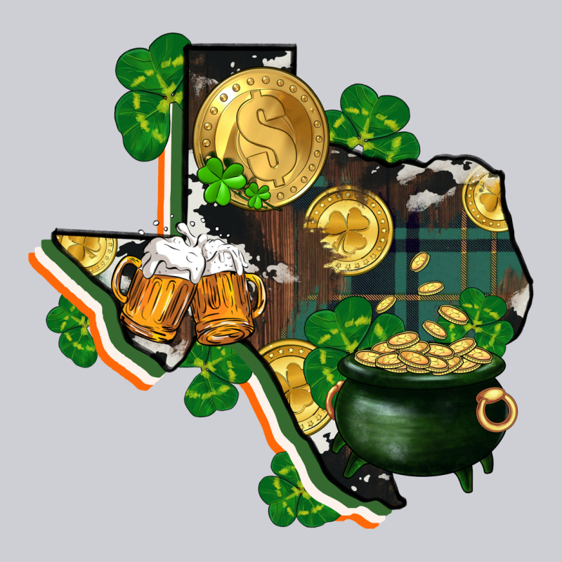 Texas Map St Patricks Day Heavyweight Sweatshirt by FaDigitalArtStudio | Teevron