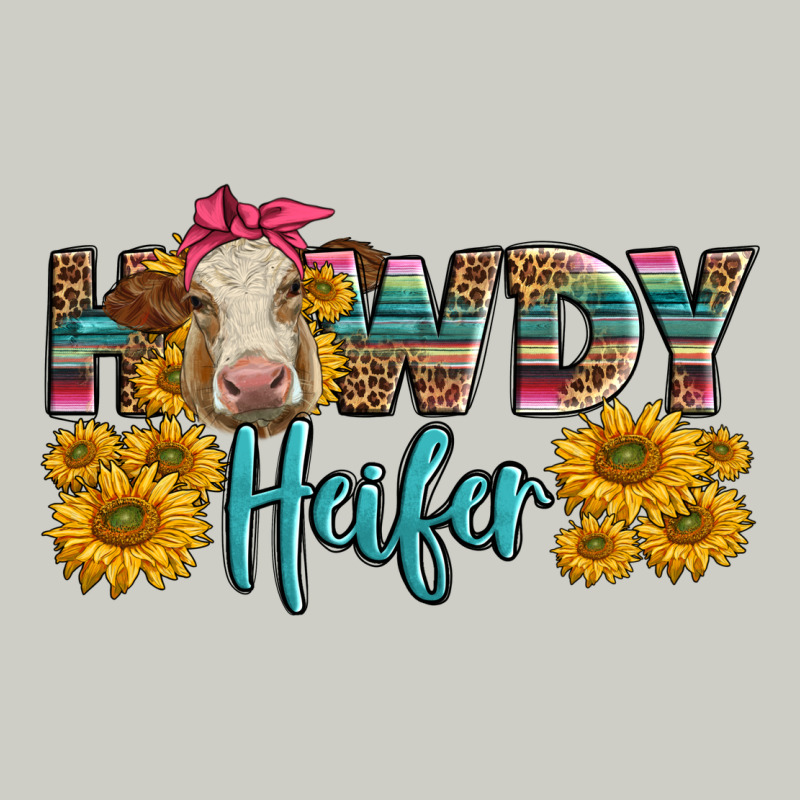 Western Howdy Heifer With Charolais Cow Heavyweight Hoodie by LillyAllenDesigns | Teevron