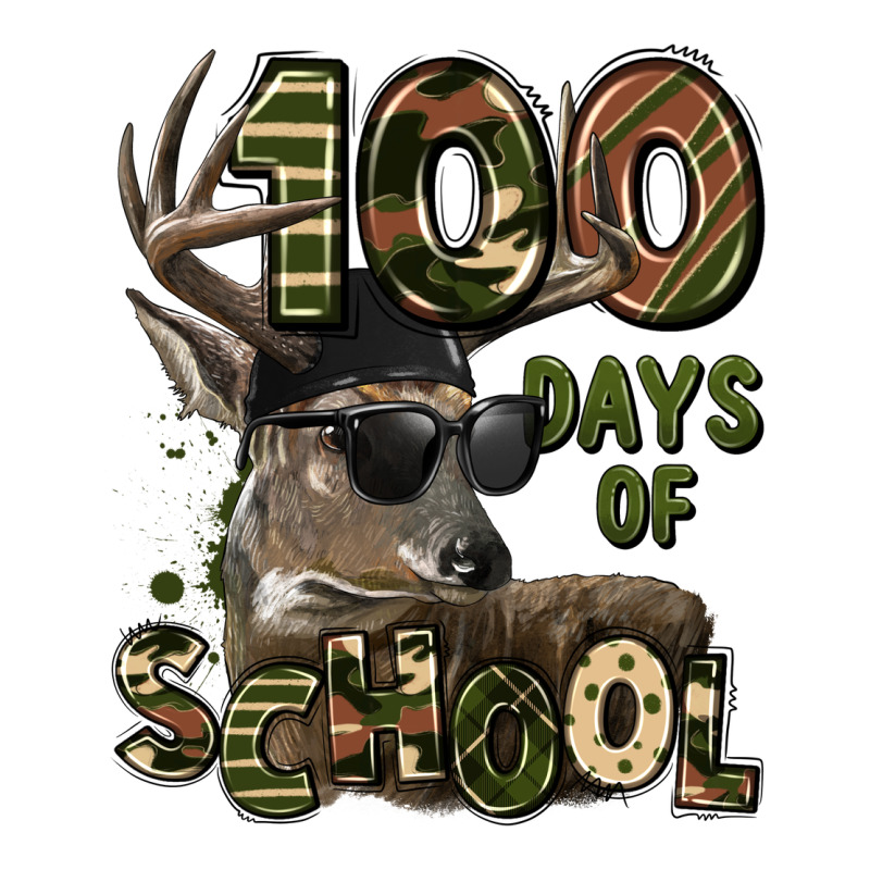 100 Days Of School Hunting Deer Premium Tee by LillyAllenDesigns | Teevron