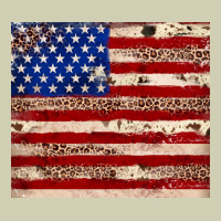 American Flag Leopard Cowhide Heavy Core Tee | Teevron