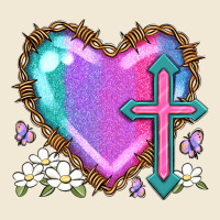 Easter Cross Heart La Premium Tee | Teevron