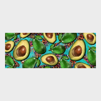 Avacado With Turquoise And Leopard Background 11 Oz Mug Urban Hoodie | Teevron