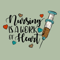 Nursing İs A Work Of Heart Urban Heavy Tee | Teevron