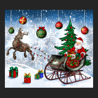 Christmas Santa Deer And Presents Premium Hoodie | Teevron