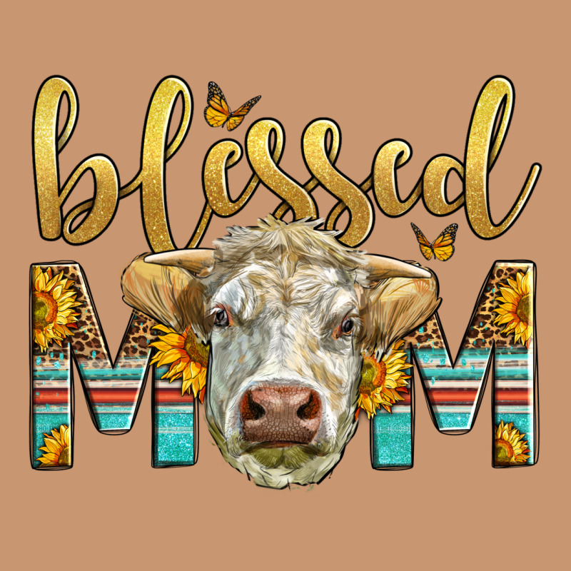 Western Blessed Mom Charolais Bull Heavyweight Hoodie by LillyAllenDesigns | Teevron