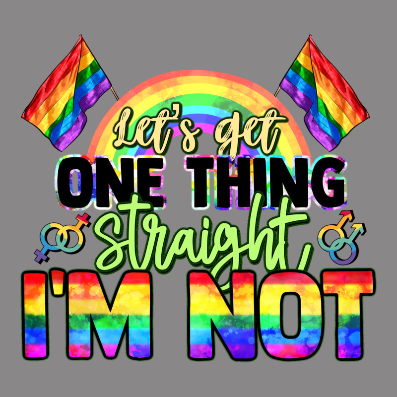 Let's Get One Thing Straight I'm Not Pride Lgbtq+ Vintage Tee by NancyCooperArtShop | Teevron