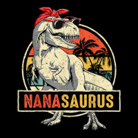 Nanasaurus T Rex Dinosaur Nana Saurus Family Matching Ladies Tee | Teevron