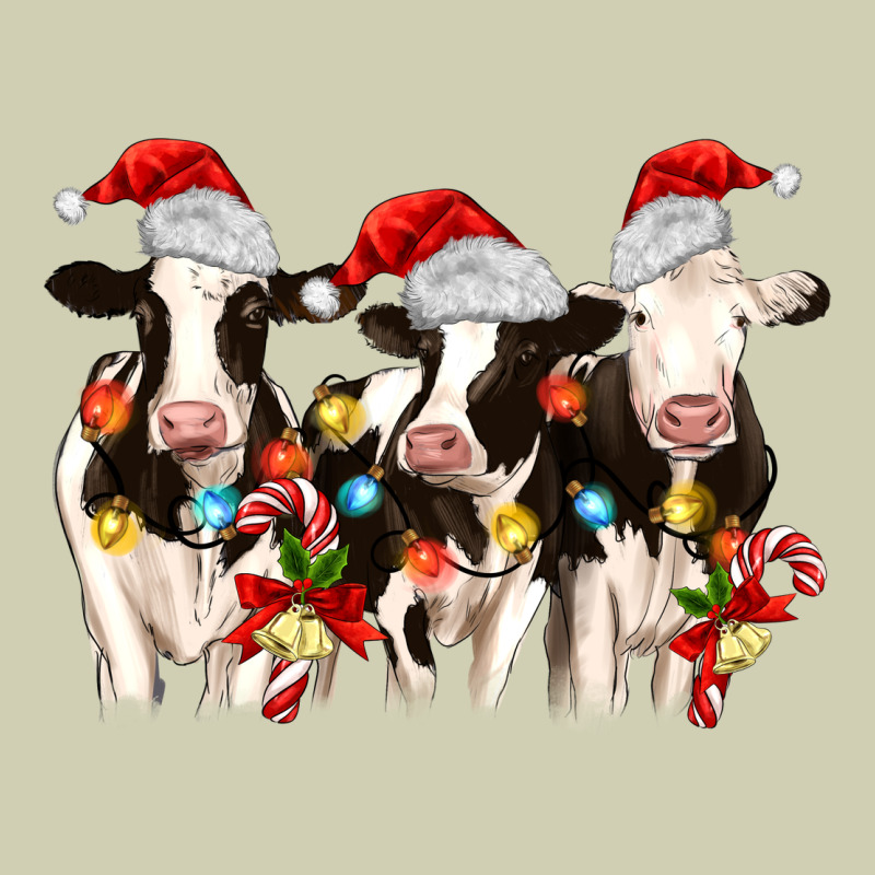 Christmas Three Cows Heavy Core Tee by MaliasSmallBusiness | Teevron