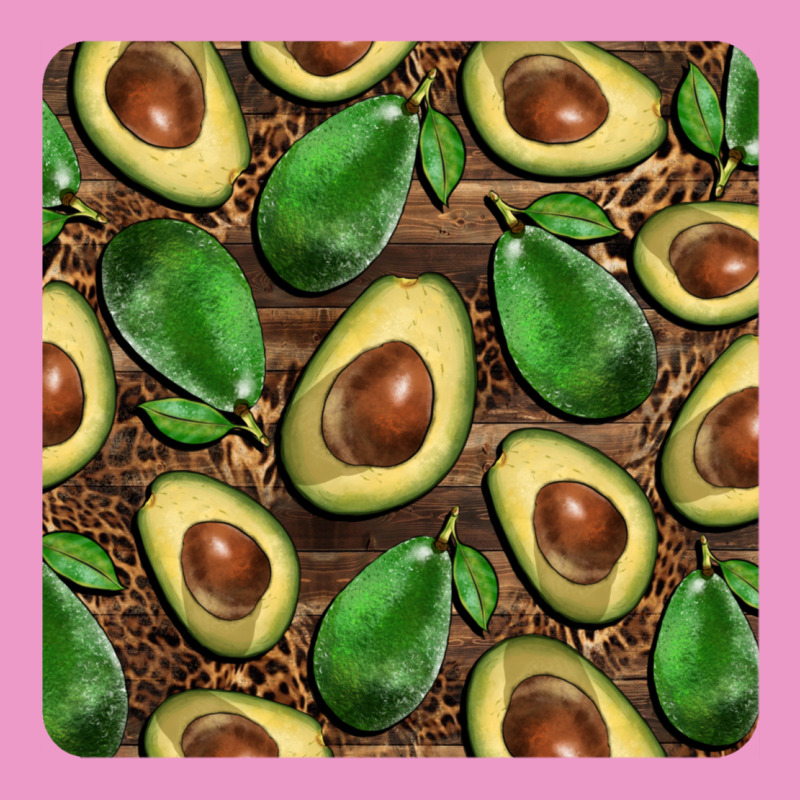 Avocados With Wood And Leopard Background Mug  Coaster Urban Hoodie by BarkalooDesign | Teevron