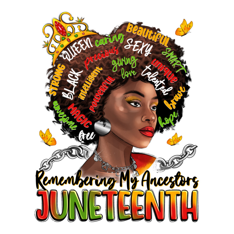 Remembering My Ancestors Juneteenth Ladies Tee by LillyAllenDesigns | Teevron