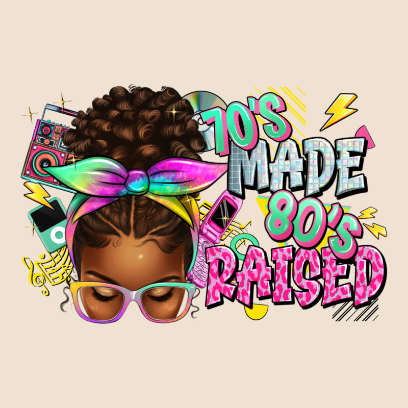 70's Made 80's Raised Afro Messy Bun Urban Heavy Tee by texasbilliewilder | Teevron