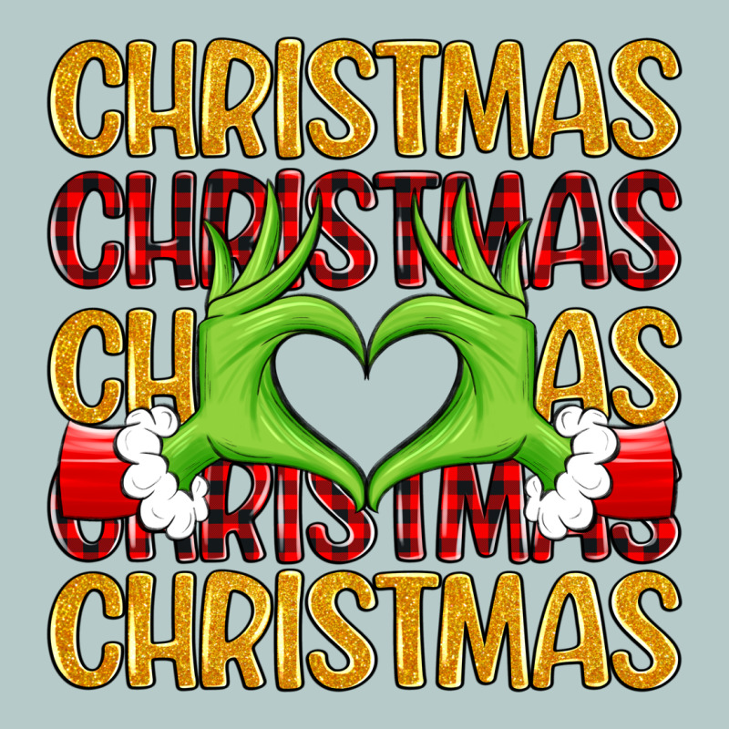 Christmas Grinch Heart Hands Heavy Core Tee by MaliasSmallBusiness | Teevron