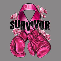 Survivor Breast Cancer With Boxing Gloves Vintage Tee | Teevron