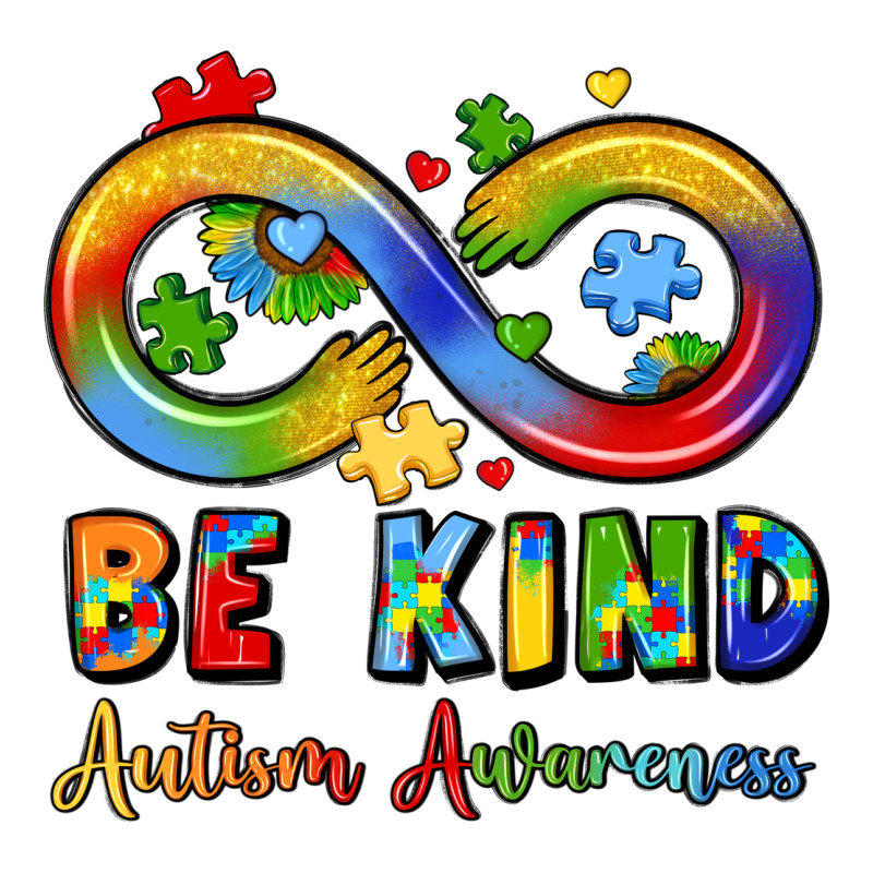 Be Kind Autism Awareness Infinity Symbol Premium Tee by LillyAllenDesigns | Teevron