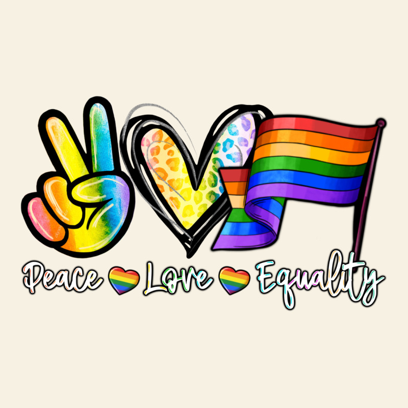 Peace Love Equality Vintage Tee by NancyCooperArtShop | Teevron