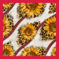 Baseball Sunflowers And Leopard Seamless Pattern Premium Hoodie | Teevron