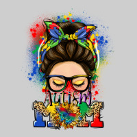 Autism Mom Messy Bun Premium Tee | Teevron
