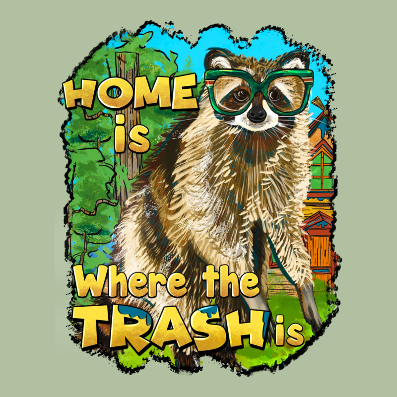 Raccoon Home Is Where The Trash Is Urban Hoodie by BarkalooDesign | Teevron