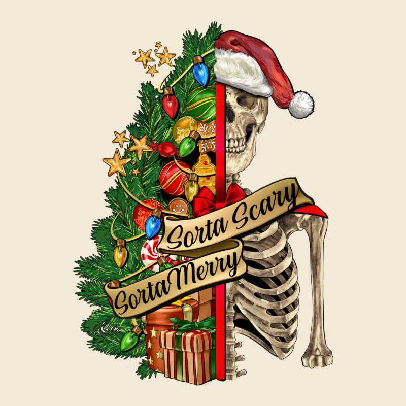 Sorta Merry Sorta Scary Skeleton Premium Hoodie by FaDigitalArtStudio | Teevron