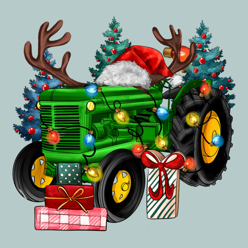 Farm Tractor Christmas Heavy Core Tee by MaliasSmallBusiness | Teevron