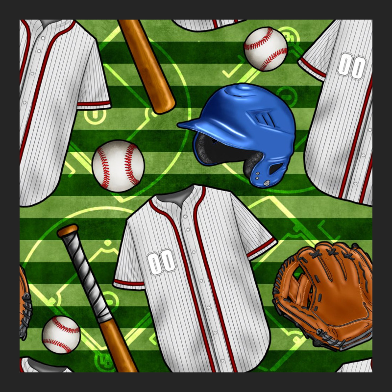 Baseball Uniform And Field Seamless Pattern Premium Hoodie by BundleAndBundleShop | Teevron