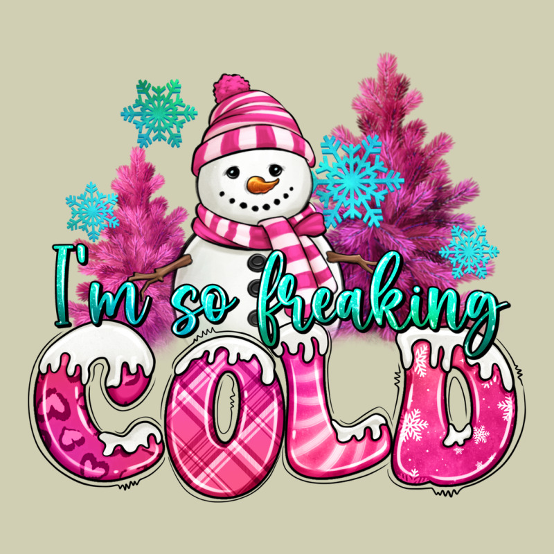 Im So Freaking Cold Pink Christmas Snowman Heavy Core Tee by MaliasSmallBusiness | Teevron
