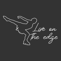 live on the edge ice skating figure skater winter sports t shirt | Teevron